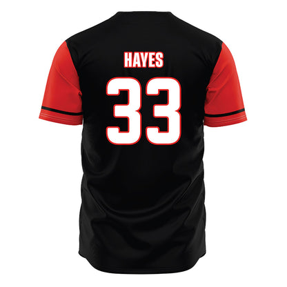 Texas Tech - NCAA Baseball : Adam Hayes - Black Jersey-1