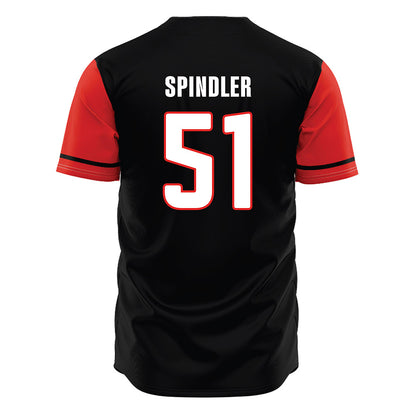 Texas Tech - NCAA Baseball : Jake Spindler - Black Jersey-1