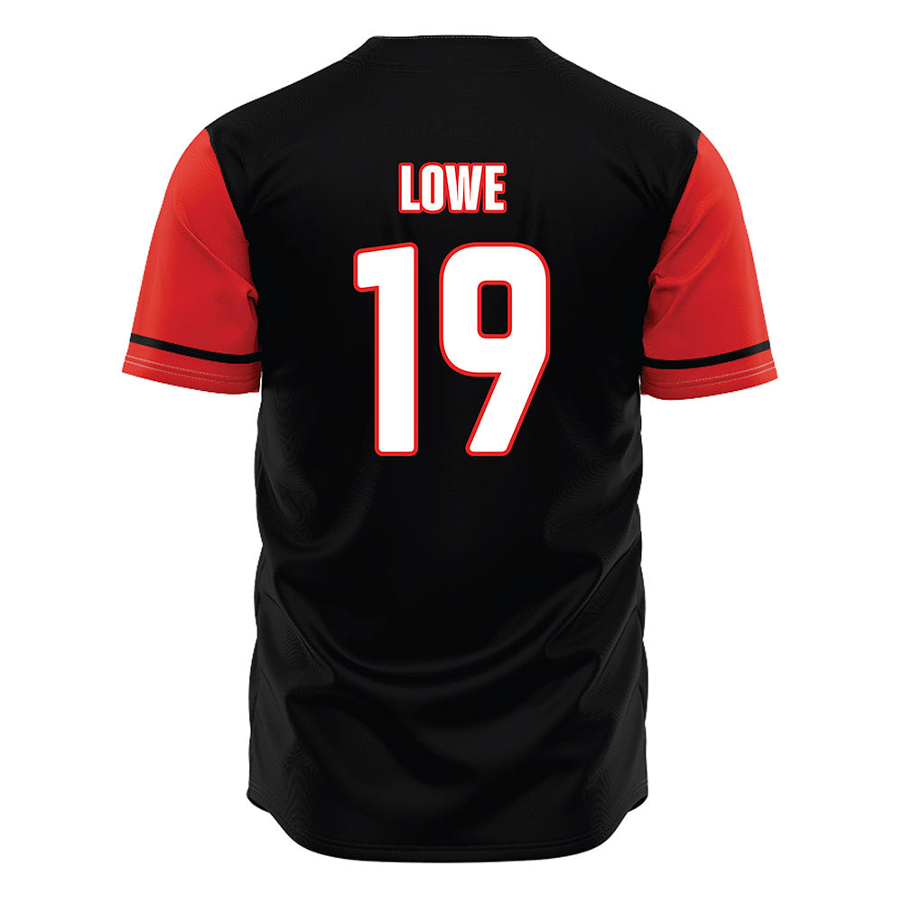 Texas Tech - NCAA Baseball : Jonny Lowe - Black Jersey-1