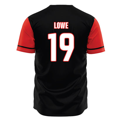 Texas Tech - NCAA Baseball : Jonny Lowe - Black Jersey-1