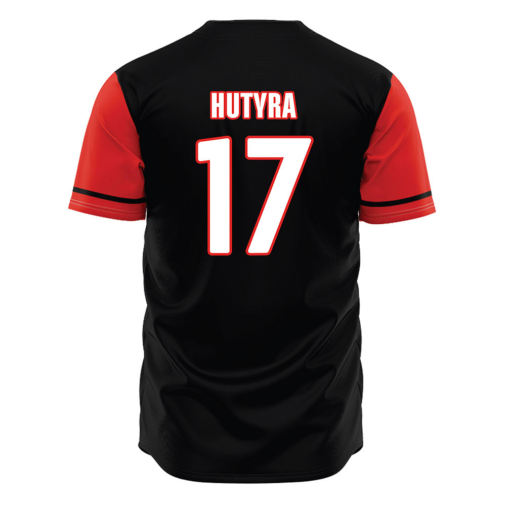 Texas Tech - NCAA Baseball : Parker Hutyra - Black Jersey-1