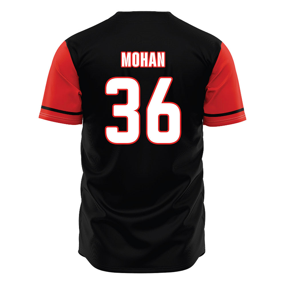 Texas Tech - NCAA Baseball : Connor Mohan - Black Jersey-1