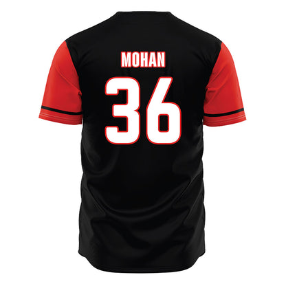 Texas Tech - NCAA Baseball : Connor Mohan - Black Jersey-1