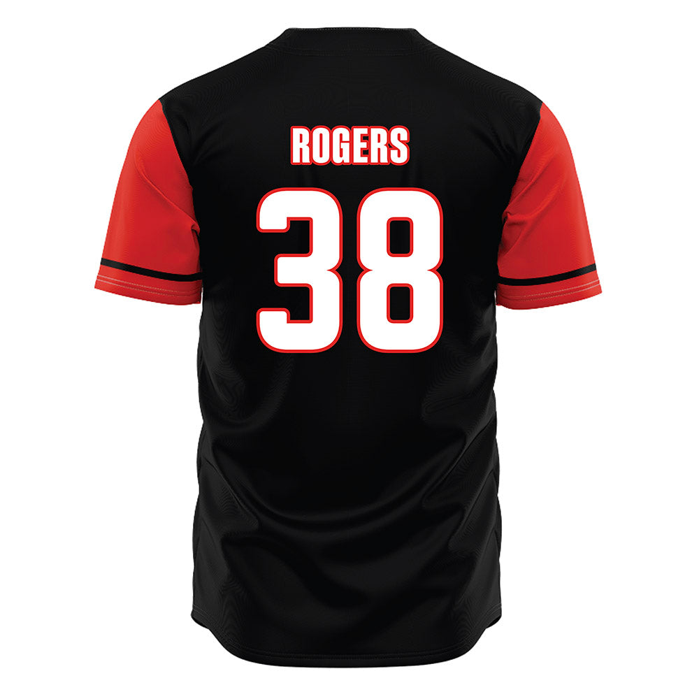 Texas Tech - NCAA Baseball : Jacob Rogers - Black Jersey-1