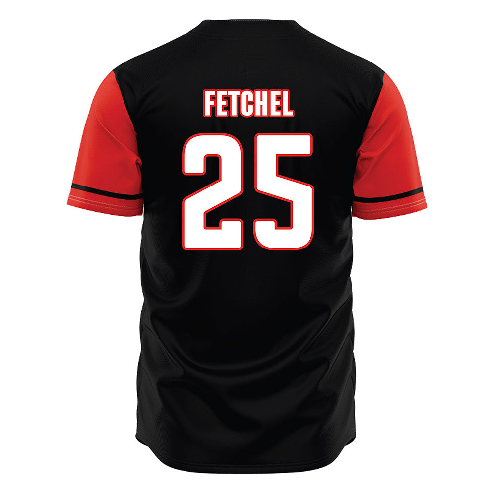 Texas Tech - NCAA Baseball : Zach Fetchel - Black Jersey-1