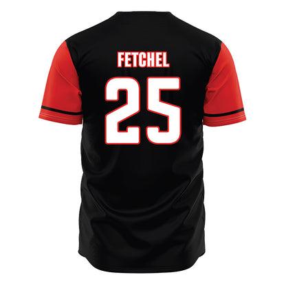 Texas Tech - NCAA Baseball : Zach Fetchel - Black Jersey-1