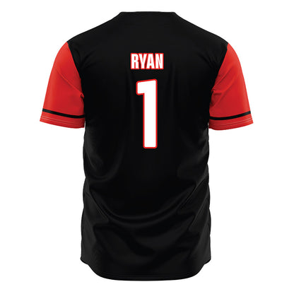 Texas Tech - NCAA Baseball : Coleman Ryan - Black Jersey-1