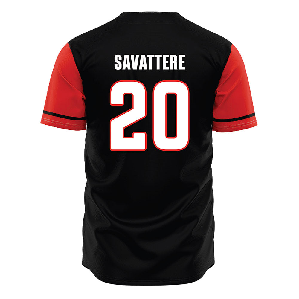 Texas Tech - NCAA Baseball : Antonelli Savattere - Black Jersey-1