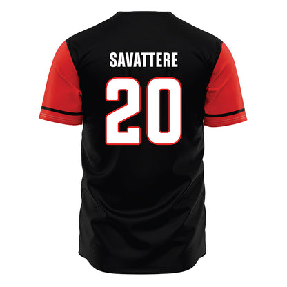 Texas Tech - NCAA Baseball : Antonelli Savattere - Black Jersey-1