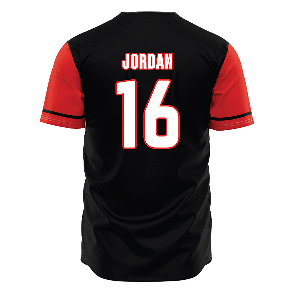 Texas Tech - NCAA Baseball : Will Jordan - Black Jersey-1