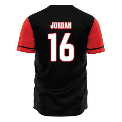 Texas Tech - NCAA Baseball : Will Jordan - Black Jersey-1