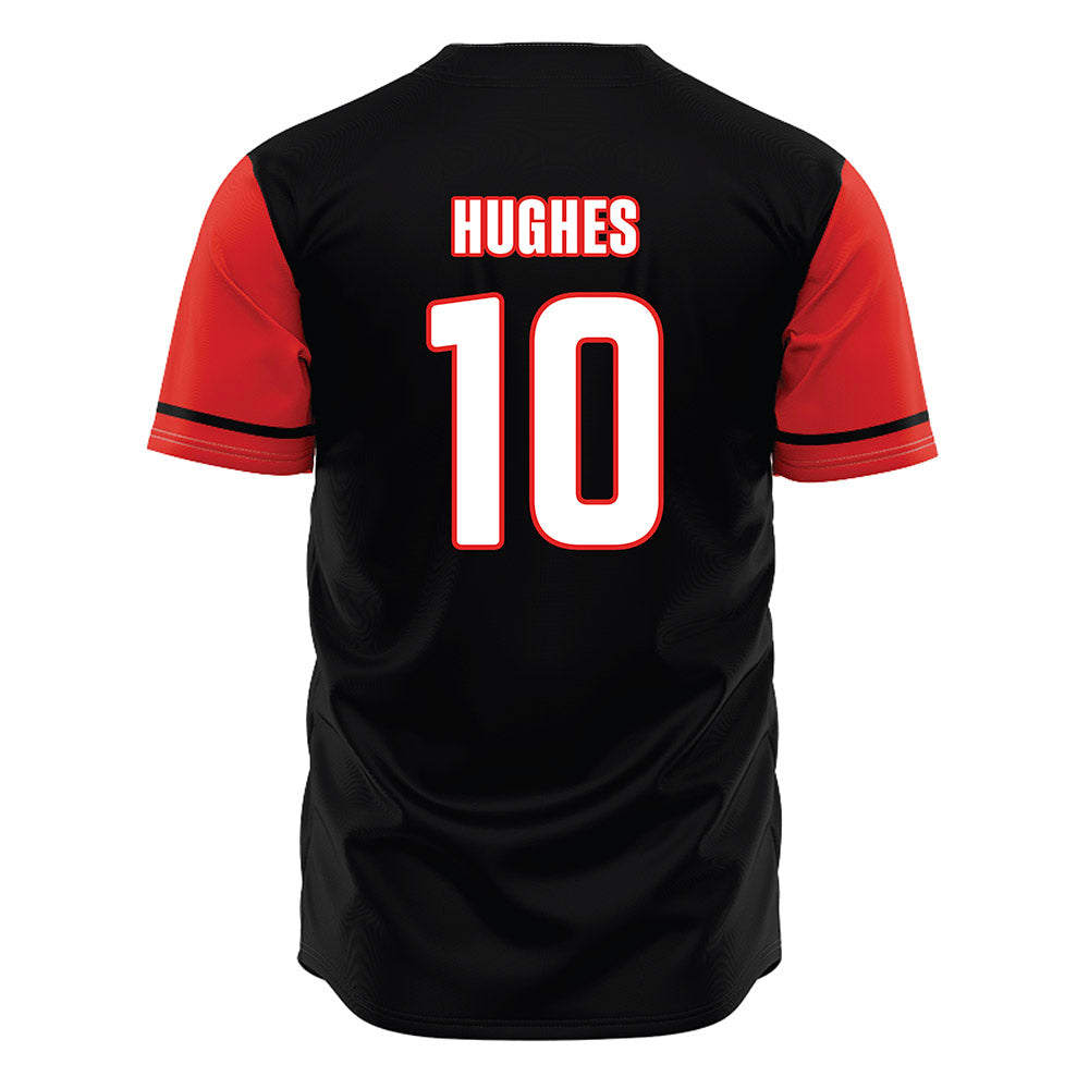 Texas Tech - NCAA Baseball : Logan Hughes - Black Jersey-1