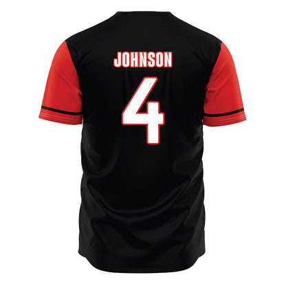 Texas Tech - NCAA Baseball : Kendyl Johnson - Black Jersey-1