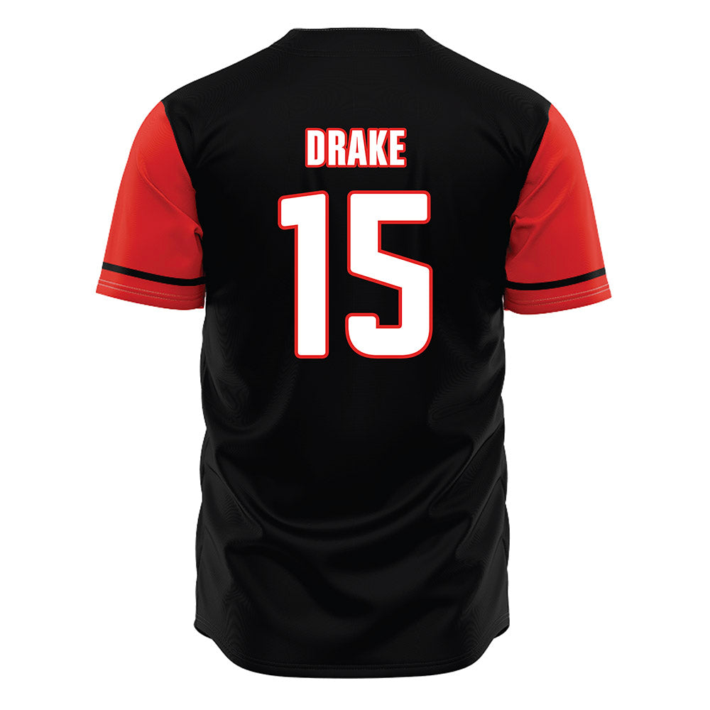 Texas Tech - NCAA Baseball : JT Drake - Black Jersey-1