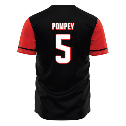 Texas Tech - NCAA Baseball : Timothy Pompey - Black Jersey-1