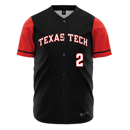 Texas Tech - NCAA Baseball : Kyeler Thompson - Black Jersey-0