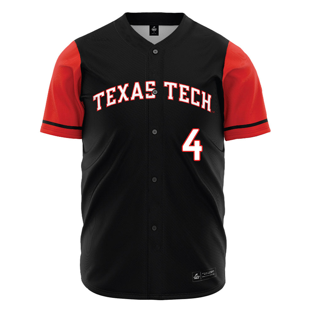 Texas Tech - NCAA Baseball : Kendyl Johnson - Black Jersey-0