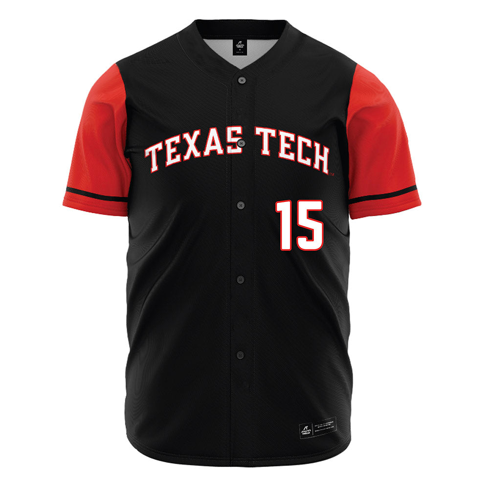 Texas Tech - NCAA Baseball : JT Drake - Black Jersey-0