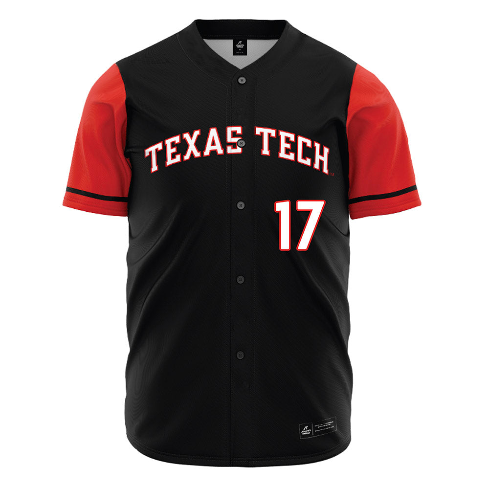 Texas Tech - NCAA Baseball : Parker Hutyra - Black Jersey-0