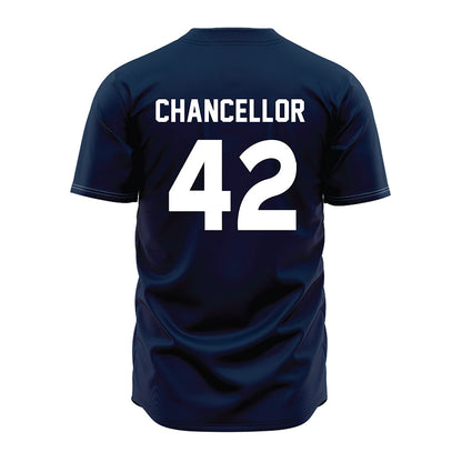 Auburn - NCAA Baseball : Abe Chancellor - Navy Jersey-1
