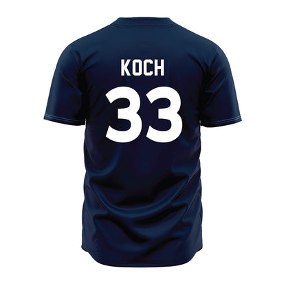 Auburn - NCAA Baseball : Mason Koch - Navy Jersey-1