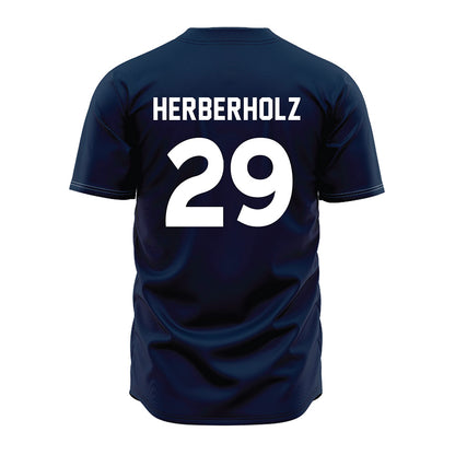 Auburn - NCAA Baseball : Christian Herberholz - Navy Jersey