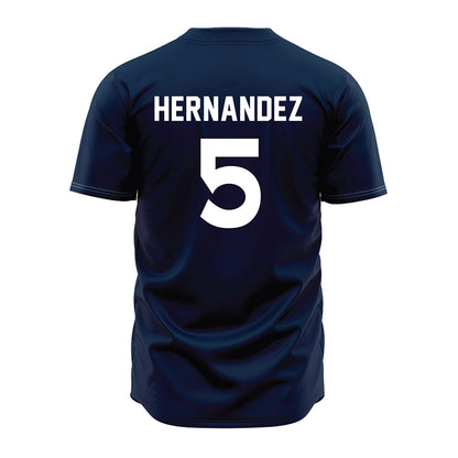 Auburn - NCAA Baseball : Javon Hernandez - Navy Jersey