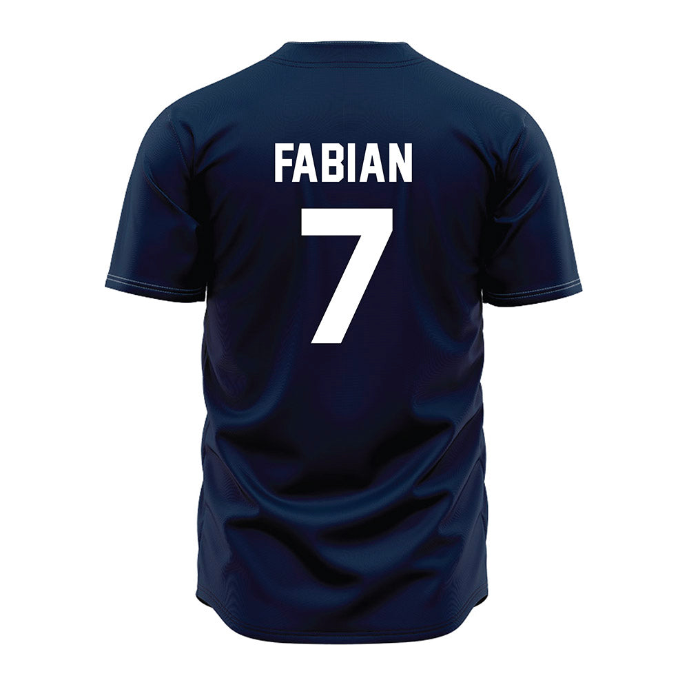 Auburn - NCAA Baseball : Deric Fabian - Navy Jersey