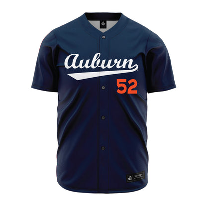 Auburn - NCAA Baseball : Tanner Waldrop - Navy Jersey-0