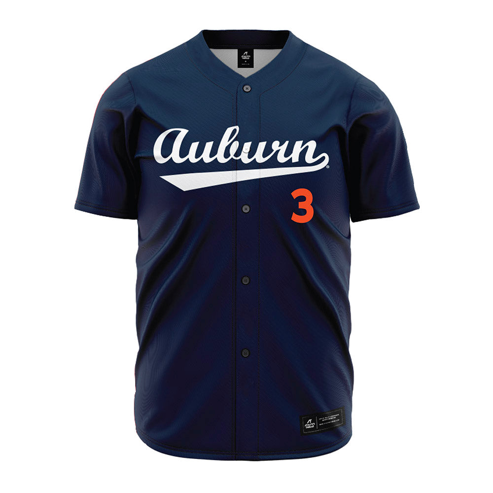 Auburn - NCAA Baseball : Chris Stanfield - Navy Jersey