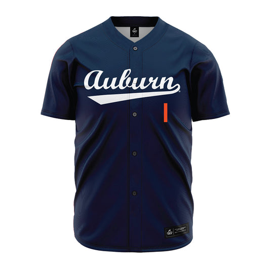 Auburn - NCAA Baseball : Caden Green - Baseball Jersey Navy