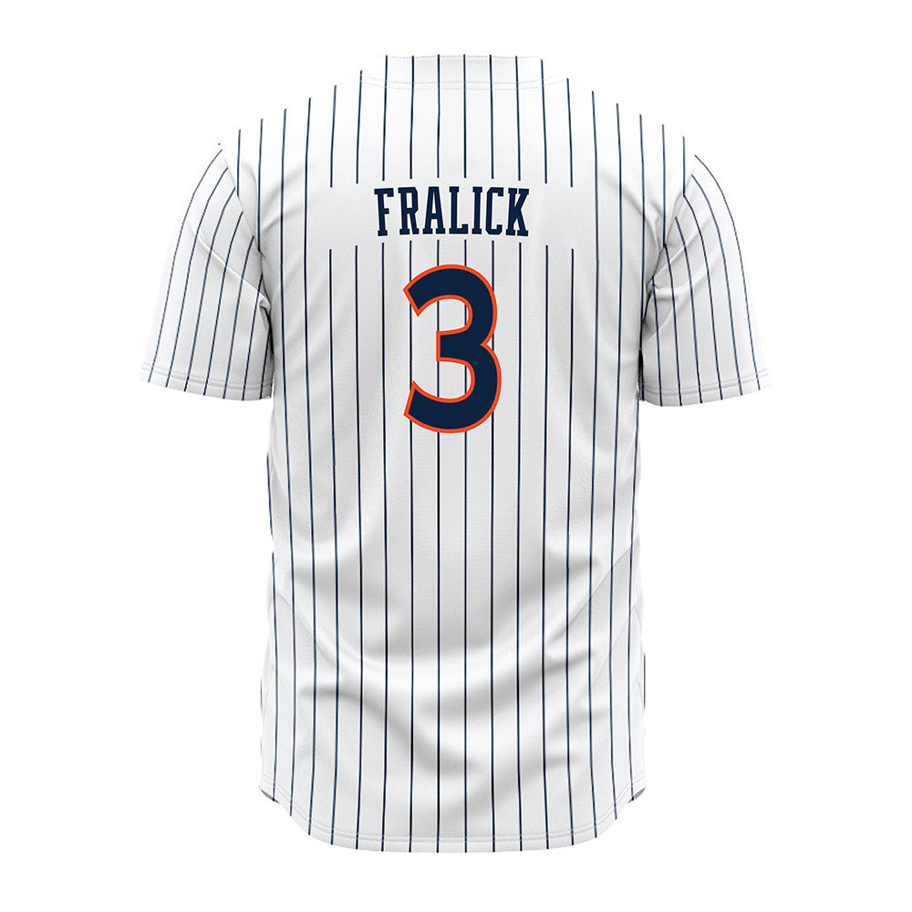 Auburn - NCAA Baseball : Chase Fralick - Pinstripe Jersey-1