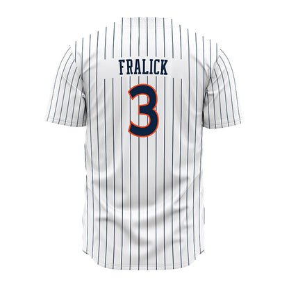 Auburn - NCAA Baseball : Chase Fralick - Pinstripe Jersey-1