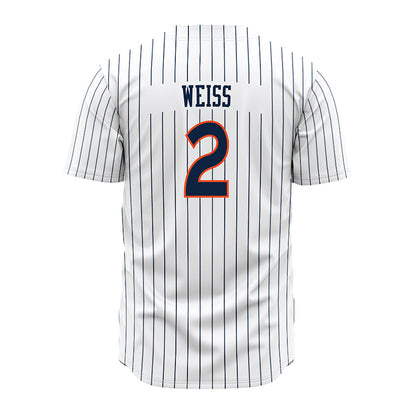 Auburn - NCAA Baseball : Cooper Weiss - Pinstripe Jersey