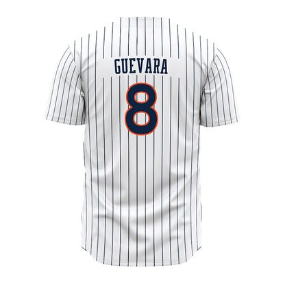 Auburn - NCAA Baseball : Eric Guevara - Pinstripe Jersey-1