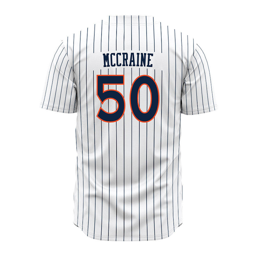 Auburn - NCAA Baseball : Brandon McCraine - Pinstripe Jersey-1