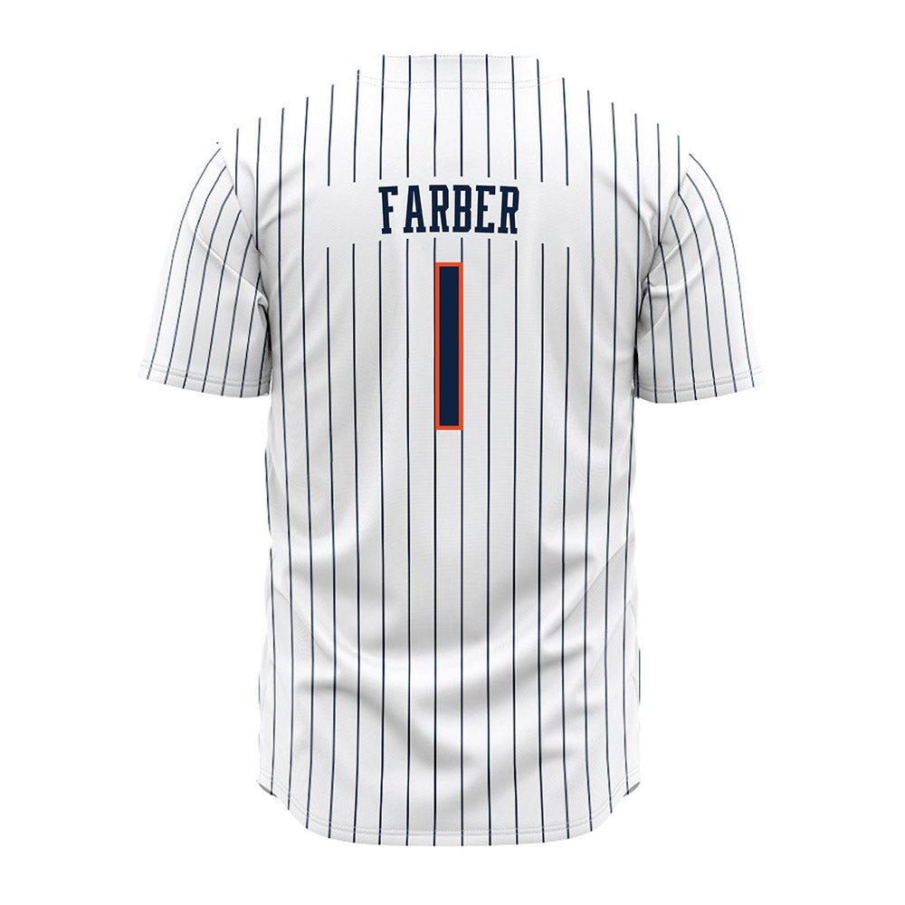 Auburn - NCAA Baseball : Ryne Farber - Pinstripe Jersey-1