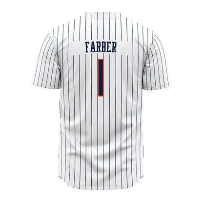 Auburn - NCAA Baseball : Ryne Farber - Pinstripe Jersey-1