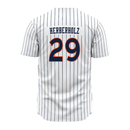 Auburn - NCAA Baseball : Christian Herberholz - Pinstripe Jersey