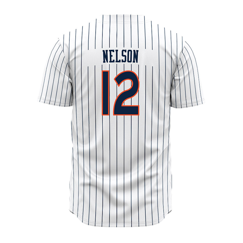 Auburn - NCAA Baseball : Drew Nelson - Pinstripe Jersey