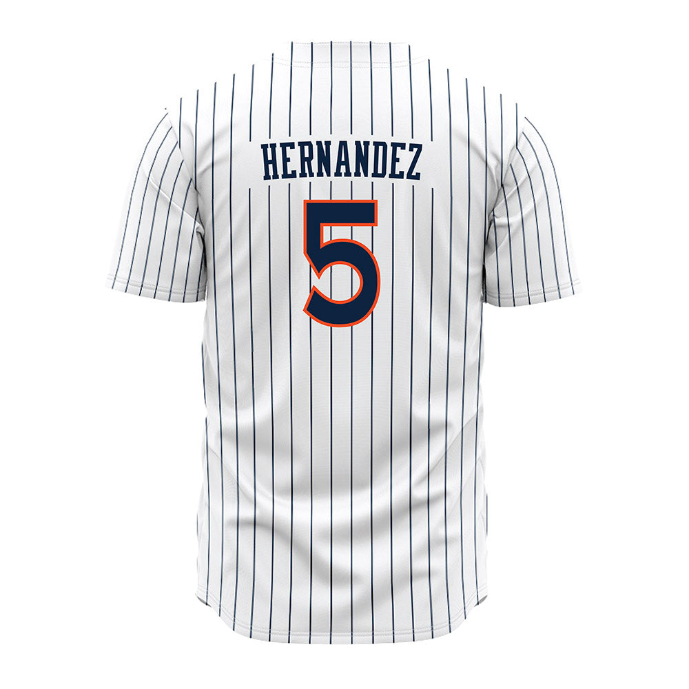 Auburn - NCAA Baseball : Javon Hernandez - Pinstripe Jersey