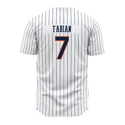 Auburn - NCAA Baseball : Deric Fabian - Pinstripe Jersey