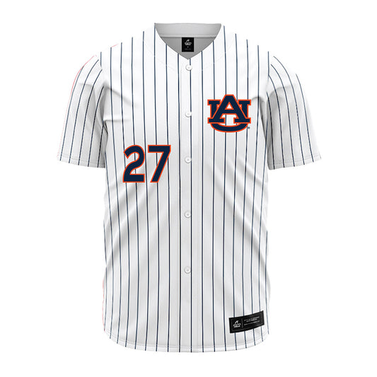 Auburn - NCAA Baseball : Bobby Peirce - Pinstripe Baseball Jersey