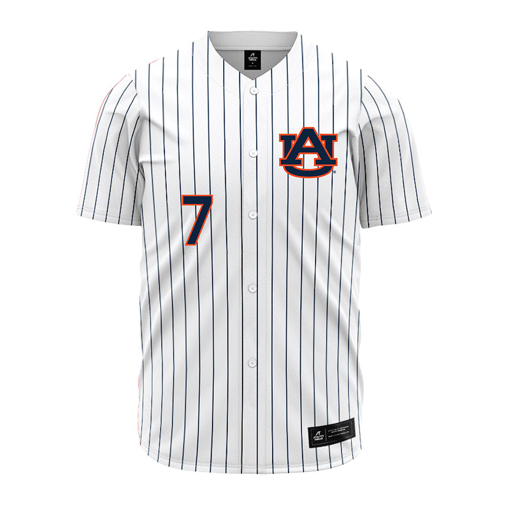 Auburn - NCAA Baseball : Deric Fabian - Pinstripe Jersey