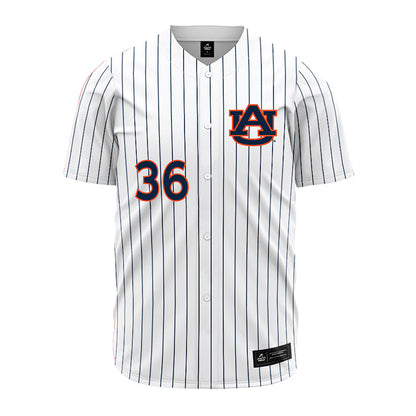 Auburn - NCAA Baseball : Jackson Sanders - Pinstripe Jersey-0