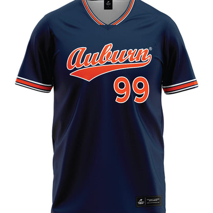 Auburn - NCAA Softball : Rose Roach - Navy Baseball Jersey