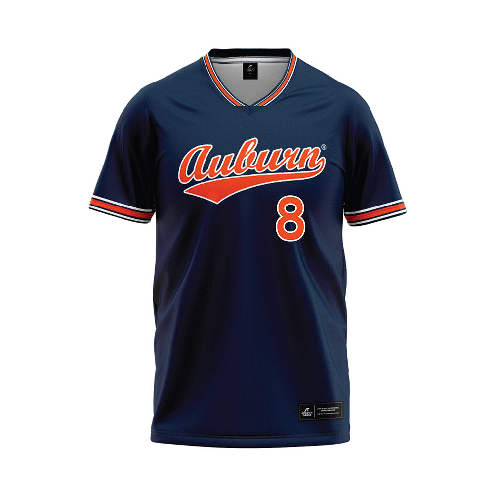 Auburn - NCAA Softball : Haley Rainey - Navy Baseball Jersey-0