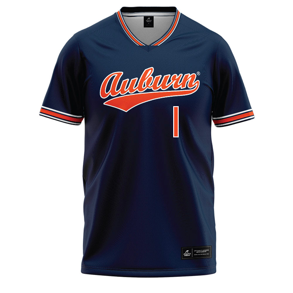 Auburn - NCAA Softball : Thalia Martin - Navy Baseball Jersey