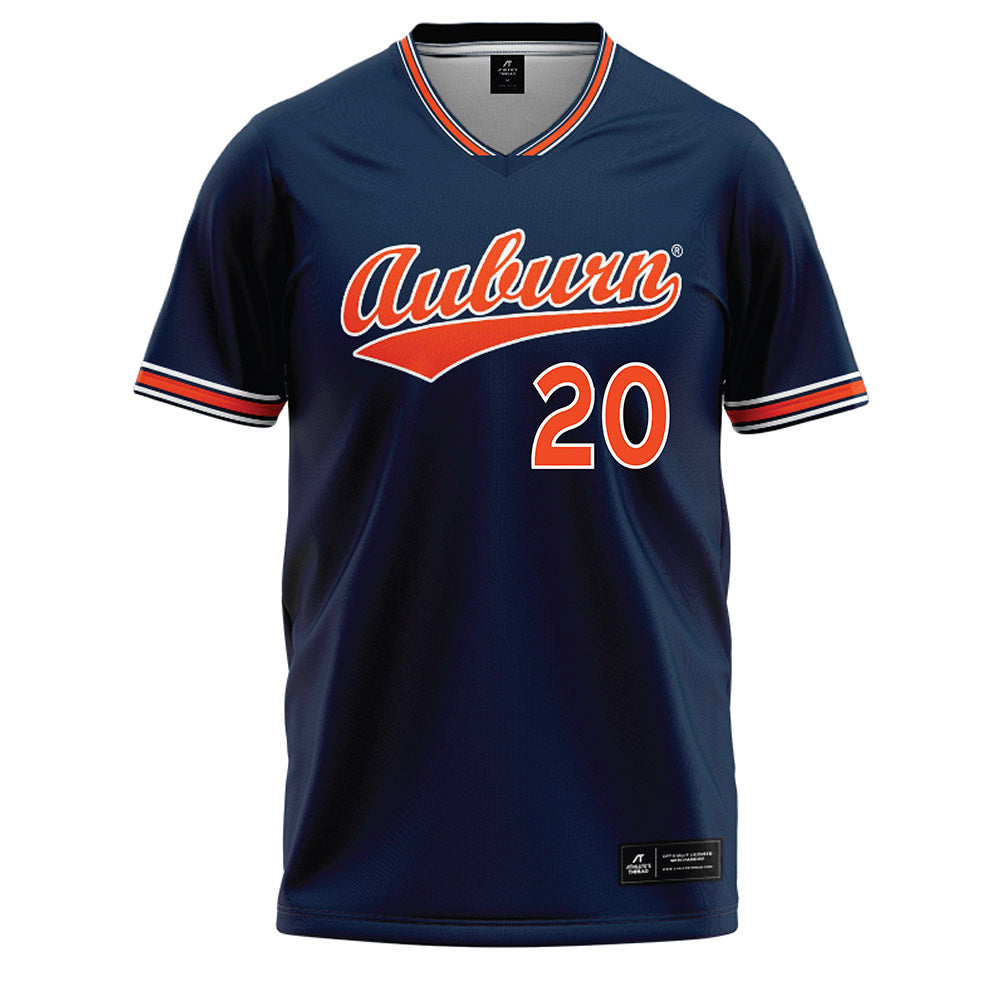 Auburn - NCAA Softball : Abbey Smith - Navy Baseball Jersey