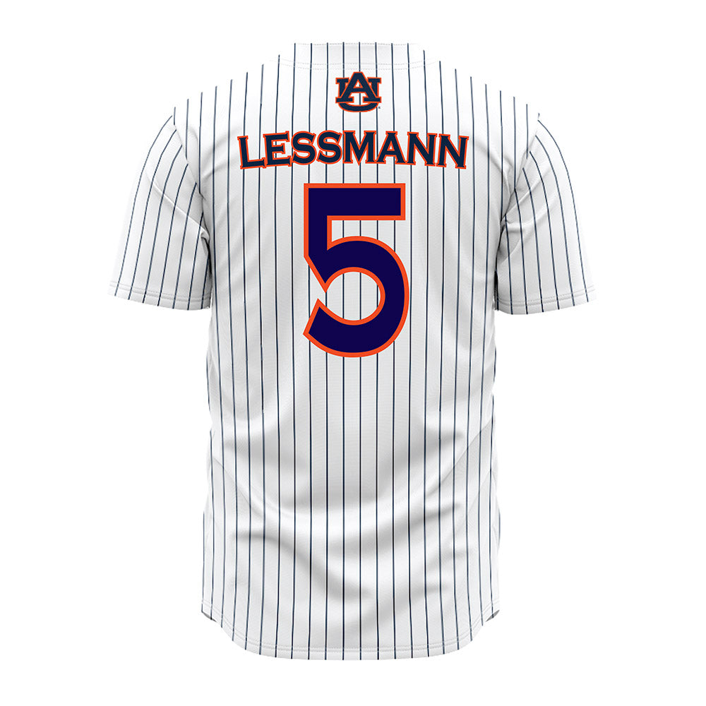 Auburn - NCAA Softball : georgia lessmann - Pinstripe Jersey-1